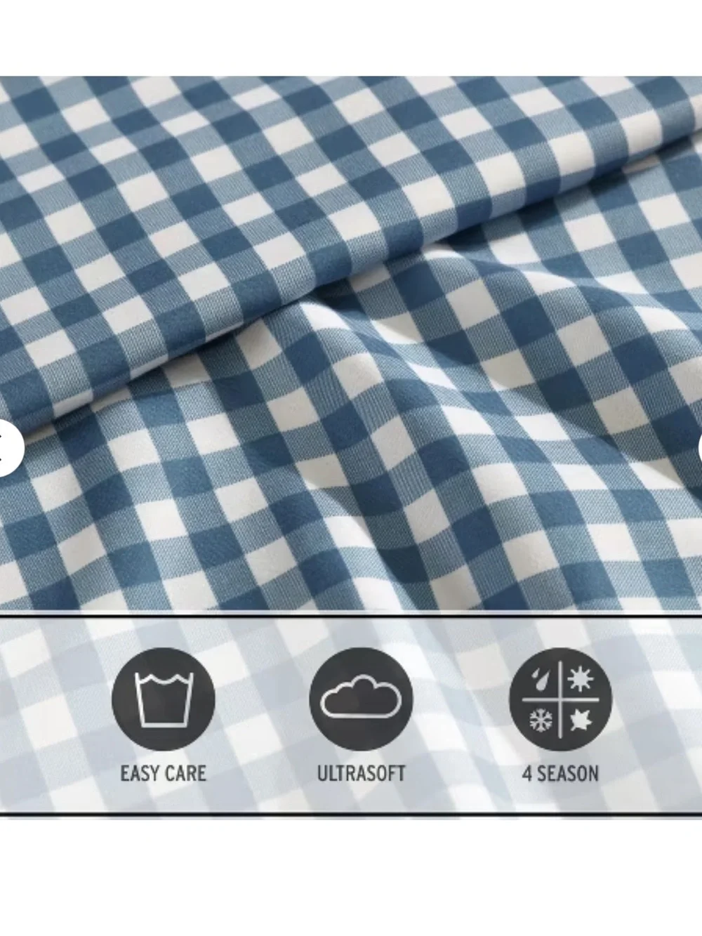 NEW Eddie Bauer Kids Queen Sheet Set, Ultra-Soft Microfiber. Preston Check